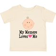 thumbnail image 3 of Inktastic Me Memere Loves Me Grandchild Girls Baby T-Shirt, 3 of 5