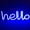 Blue, variant on Neon Night Light, LED Neon Signs Night Light Hello Neon Lights Neon Lights for Kids Bedroom Battery USB Operated