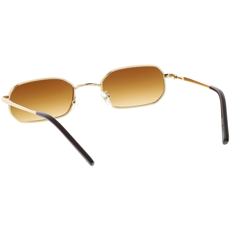 Thick gold frame sunglasses cheap