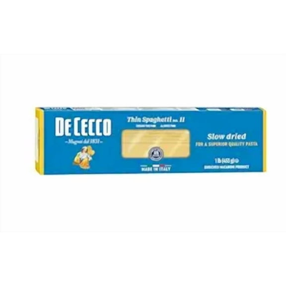 1 x De Cecco Pasta, Pasta Spaghetti Thin No.11, 16 Ounce