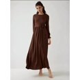 thumbnail image 5 of Textured Crew Neck Maxi Dress, 5 of 5