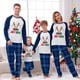 thumbnail image 3 of Pijamas familiares a juego de Navidad, conjuntos de pijamas verdes de ciervos de julio en julio, 3 of 3