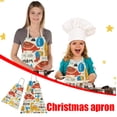 thumbnail image 1 of Ganfancp Padres Hijos La Familia Cocina Navidad Imprimir Lino Familia Delantales 2Pc Ofertas Flash Liquidación Delantal 2Pc, 1 of 7