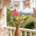 thumbnail image 3 of ddioayh Easter Floral Picks Artificial Flower Stem-Shapes with Berry Egg Easter Spring Bunny Decoration 28cm for Home Festival Decor, 3 of 6