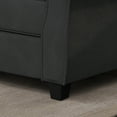 thumbnail image 3 of Sofa With Solid Wood Frame,, Comfy Sofa Couch With Extra Deep Seats, Modern 2 Seater Sofa, For Living Room Apartment Lounge, Grey, 3 of 7