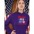thumbnail image 2 of Stayin' Fly On 4Th July Hoodie Women -Image by Shutterstock, Female 5X-Large, 2 of 4