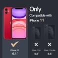 thumbnail image 5 of JETech Magnetic Case for iPhone 11 6.1-Inch Compatible with MagSafe Wireless Charging, Shockproof Phone Bumper Cover, Anti-Scratch Clear Back (Red), 5 of 6