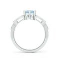 thumbnail image 2 of Angara Natural 0.72 Ct. Aquamarine Solitaire Ring in 14K White Gold for Women (Ring Size: 12), 2 of 12