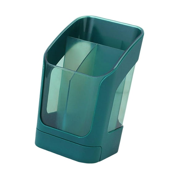 Portalápices, papelería, contenedor de almacenamiento, compartimento, delineador de ojos, lápiz de cejas, estuche de exhibición, organizador de Verde Salvador Titular de la pluma del cepillo