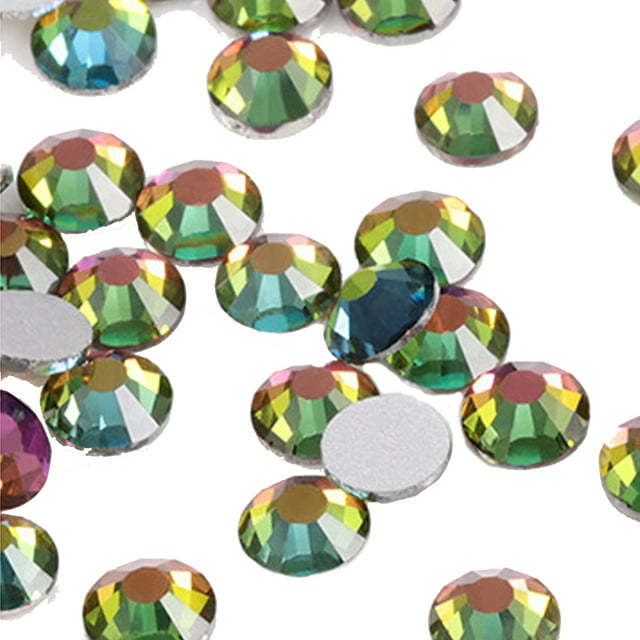 Cristales de uñas con parte posterior plana, diamantes de imitación de cristal para manualidades, disfraces de baile