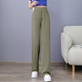 thumbnail image 7 of Perfectbot Womens Barrel Flowy Pants Lightweight Drawstring Straight Leg Trousers Casual Going Out Pants, 7 of 7