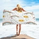 thumbnail image 1 of Microfiber Beach Towel Super Lightweight Colorful Bath Towel Sandproof Beach Blanket Multi-Purpose Towel For Travel Swimming Pool 30x60 Inch Travel Essentials, 1 of 8