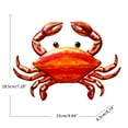 thumbnail image 4 of NEXAVKPR Metal Crab Wall Decor Nautical Hanging Art Decorative Sculpture for Home Garden Patio Pool Bathroom Indoor Outdoor Decor, 4 of 6