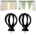 thumbnail image 2 of 2Pcs Cage Replacement Curtain Rod Finials  5/8 inch Diameter Hardware Decorative Drapery Rod Finials  for Home Living Room, 2 of 8
