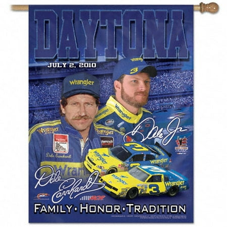 Dale Earnhardt Jr. #3 Wrangler Vertical Flag: 27x37 Banner