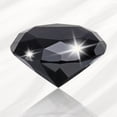 thumbnail image 4 of Pesa de papel de cristal claro en forma de diamante, 60 mm (2.4") diamante artificial para regalos de cumpleaños, fiestas y bodas (negro), 4 of 7