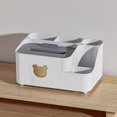 thumbnail image 2 of Tissue Storage Box Bedroom Living Room Tissue Napkin Organizer Bathroom Cosmetic Storage Box Desk Office Stationery Organizer zhangmengya LED, 2 of 2