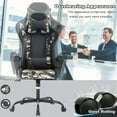 thumbnail image 2 of BestOffice Ergonomic Office Chair, High-Back White, Lumbar Support PC PU Task Ergonomic Executive Swivel for Back Pain Women, Men (Camo), 2 of 7