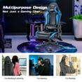 thumbnail image 6 of Gymax Gaming Chair Adjustable Swivel Racing Style Computer Office Chair Blue, 6 of 10