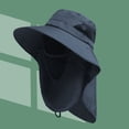 thumbnail image 4 of D GROEE Outdoor UPF 50+ UV Sun Windproof Breathable Face Neck Flap Cover Folding Sun Hat Fisherman Hat Scarf Headwear for Men/Women, 4 of 8