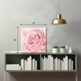 thumbnail image 6 of Pink Bathroom Decor - Pink Rose Close Up Canvas Wall Art Blush Pink Room Decor Aesthetic Light Pink Bedroom Decor Pink Artwork for Home Walls Floral Wall Pictures for Bathroom Wrapped 14x14inch, 6 of 6