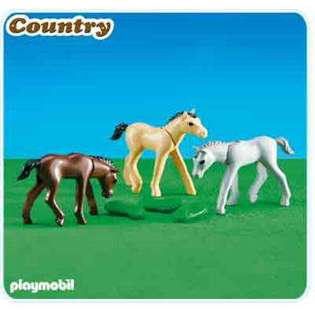 Playmobil Add-On Series - 3 Foals with Feed