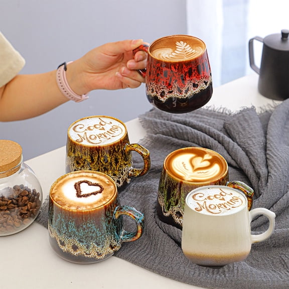 Viflosae Mug Set Travel Coffee Mug Woman Gifts Ceramic Mug Coffee Mug Large Capacity Mug Couple Coffee Mug Gift