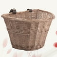 thumbnail image 3 of Monyance Rattan Basket Wicker Bike Basket Vintage Front Storage (Beige)(13.78X10.24X8.66Inches), 3 of 10