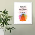 thumbnail image 6 of Designs ByLITA Without Rain Nothing Grows, Learn To Embrace The Storms Of Your Life. 11 x 14 Black Framed Wall Art Print | Buddhist Quotes Motivational Decor, 6 of 7