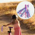 thumbnail image 5 of par de cintas con borlas para manillar de bicicleta de 10 pulgadas con diseño de arcoíris para niños y niñas, 5 of 5