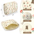 thumbnail image 5 of EEEkit 2Pcs Cotton Quilted Makeup Bags, Large Travel Toiletry Organizer for Women Girls, 5 of 6