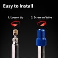 thumbnail image 3 of Bike Valve Transformer, Presta To Schrader Adapter For Quick Inflate Tire With Standard Pump Or Air Compressor, Easy To Install, Durable Build With Precision Threads, 5 Green, 3 of 5