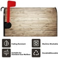 thumbnail image 6 of Wooden Board Mailbox Cover Vintage Wooden Wall Retro Grain Old Texture Magnetic Mailbox Covers Countryside Style Mail Box Wraps Post Letter Box Cover Standard Size 18x21 Inch for Home Yard, 6 of 6