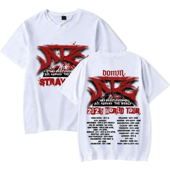 Stray Kids Merch T-shirt 2025 New Fashion Casual Summer Round Neck Short Sleeve