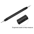 thumbnail image 3 of Unique Bargains Watch Spring Bar Tool Double Tips Watch Spring Link Pin Removal Tool with Metric Scale for Watch Repair, Black, 3 of 5