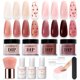 thumbnail image 1 of Kit de uñas en polvo AZUREBEAUTY, gelatina de 4 colores con flor seca, 1 of 8
