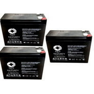 SPS Brand 12V 10Ah Replacement Battery (SG12100T2) for SLA APC BACK-UPS ES BE550R (3 Pack)