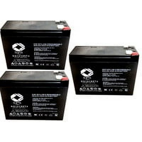 SPS Brand 12V 10Ah Replacement Battery (SG12100T2) for SigmasTek SP12-10 (3 Pack)
