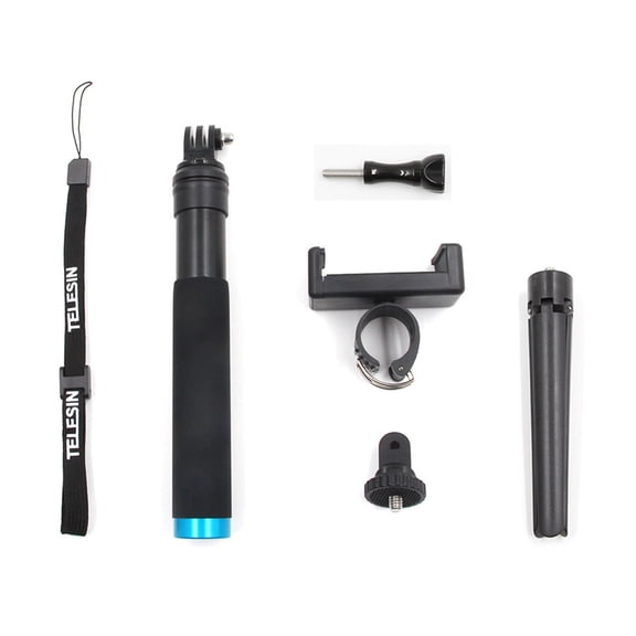 180 Rotation Selfie Stick Tripod Strap Stand Holder Mount For Camera ,Phone for GoPro Hero 7 6 5 4 Series