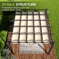 thumbnail image 3 of Aoxun 12x14 Outdoor Pergola, Patio Aluminum Pergola with Upgraded Retractable Canopy, Heavy Duty Metal Pergolas and Gazebos with Adjustable Sun Shade Cover for Modern Backyard, Deck, Garden, 3 of 8