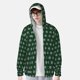 thumbnail image 2 of Fotbe Green Buffalo Plaid Merry Christmas Chaqueta con Protección Solar UPF 50+ para Hombre y Mujer, Camisa con Capucha y Bolsillos-Medium, 2 of 7
