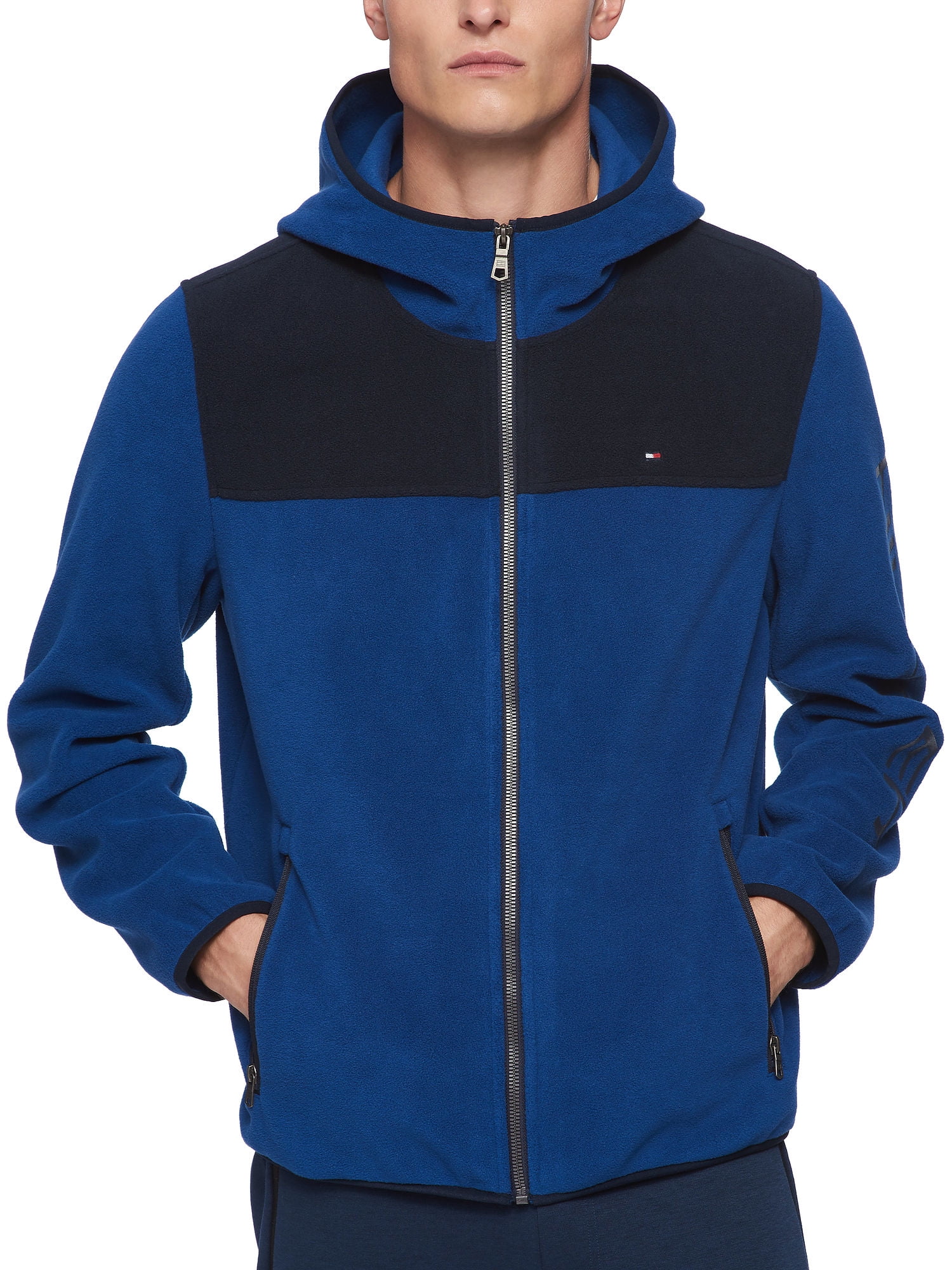sponsor Fjerde Ydeevne Tommy Hilfiger Men's Hooded Fleece Jacket (XLarge, Midnight/Royal Blue) -  Walmart.com