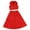 P16 Red, variant on Likimi Child Kids Girls Two Piece Sets Solid Color Sleeveless V Neck Tops With Pleated Skirts Fashion Casual Outfit Set Pink1 Size 3-4 Years