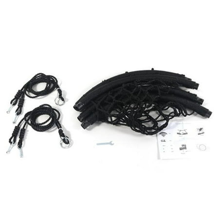Round Porch Swing LYUMO 40in Spider Web Swing Nylon Rope Swivel Tree Net Assembled Black, Round Swing,Swing ()