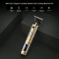 thumbnail image 2 of Kit de máquina de corte de pelo de peluquero inalámbrico para hombres, recortadora de barba, corte d Tomshoo Cortapelos, 2 of 2