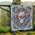 thumbnail image 4 of Beautiful Skull - Colcha de calaveras personalizada, 4 of 6