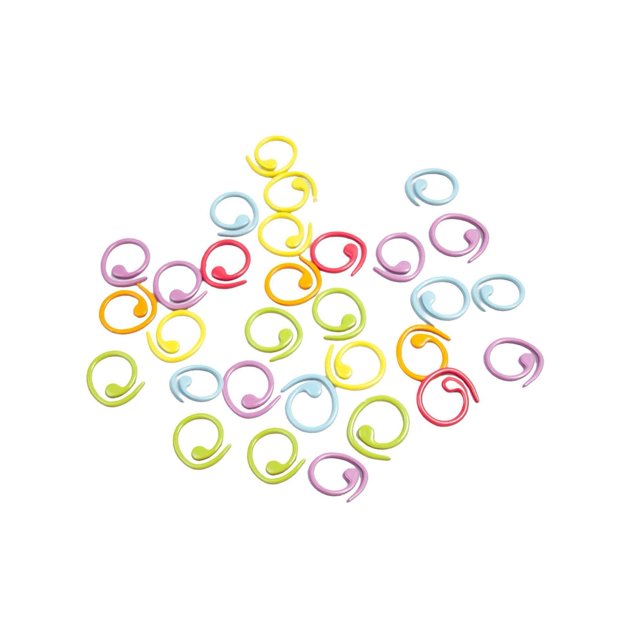 30 Pcs Anneaux Marqueurs de Point Colorés pour Bricolage Artisanat Fait Main