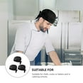 thumbnail image 4 of 3Pcs Chef Hats Black Cap Cloth Chef Cooking Hats Black Kitchen Cook Cap Adjustable Chef Toques Kitchen Accessories for Home Restaurant, 4 of 6