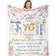 thumbnail image 1 of LHSHID 70th Birthday Gifts for Women 70 Birthday Gifts Women 70 Year Old Birthday Gifts for Women Gifts Blanket for 70 Year Old Woman Happy 70th Birthday Decorations Cheers to 70 Years 30"x40", 1 of 6
