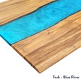 thumbnail image 6 of Desky Dual Resin Hardwood Sit Stand Desk - White Ash Emerald River / 72 X 30 Inches / Space Gray, 6 of 10